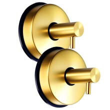 Suction Cup Hooks for Door Wreaths Glass Suction Cup Hooks for Shower,No Drill Hook Hanging Towels Gold
