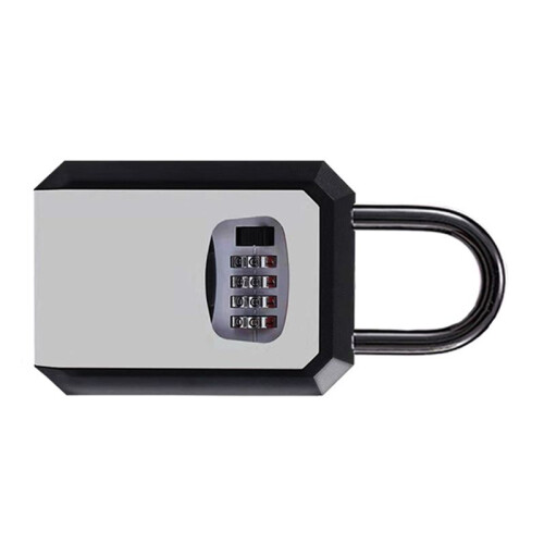 4Digit Code Box Wall-Mounted Password Key Box No-Drilling Required Decorative Home Use Construction Site Entrance Lock B 1