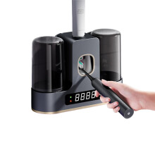 Toothbrush Holders for Bathrooms with Air-Drying,Toothbrush Holder with Countdown LED Screen,Holders Wall Mounted