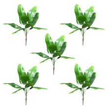 5X Artificial Plants Tropical Leaves Banana Tree Faux Leaf of Plant Fake Leaves Indoor Outside Garden Wedding Decor