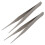 2X Pointe Fine Ton Argent Pincettes Droite Pointu 1
