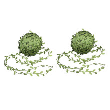 2X Artificial Vines 40 M Fake Hanging Plants Silk Ivy Artificial Leaf Garlands Simulation Foliage Rattan Green Leaves