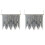 2X Makramee Wand Behang Handweb Bohemien Baumwol Seil Boho  Haus Dekor Grau 1