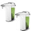 2X Automatic Soap Dispenser Compact Sensor Pump Adjustable Soap Dispensing Volume Control Battery Operated 17Oz/500Ml 1