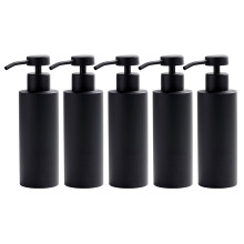 5X Hand Soap Dispenser-Stainless Steel Dish Bath Countertop Lotion Dispensers,Black Liquid Wash Brushed Metal