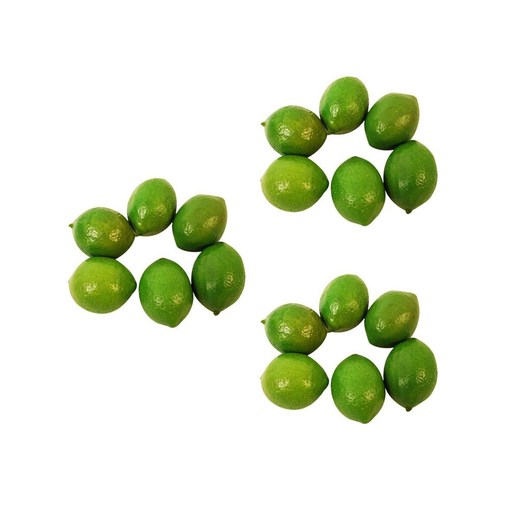 18 x Realistic Lifelike Artificial Plastic Lime Lemon Fruit Food Fake Home Decor
