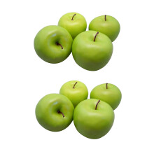 8 Large Artificial Green Apples-Fruit