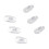 75 Pairs Silicone Eyeglass Nose Pads Oval Push 1