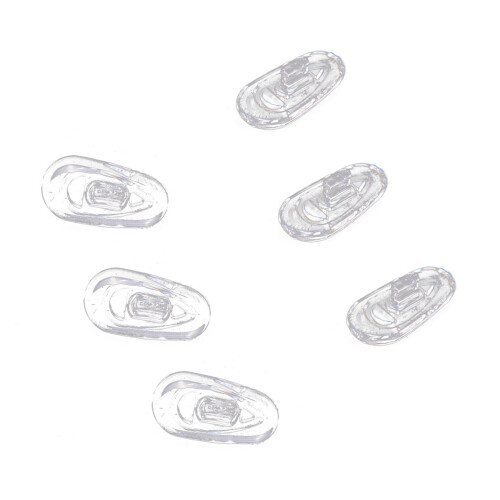 75 Pairs Silicone Eyeglass Nose Pads Oval Push