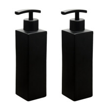 2X Stainless Steel Black Liquid Soap Dispenser,Soap Dispensers,for Kitchen&Bathroom,350 ML