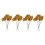 28PZ Foam Glitter Artificial Rose Decor, Oro 1
