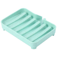 Sponge Holder Storage Rack Drain Soap Box Tray Soapbox 3 Pcs Shower Soap Tray Tool Soap Dish Plate Holder Green