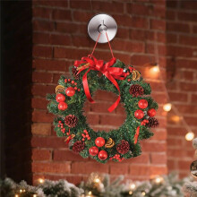 Suction Cup Hooks for Door Wreaths Glass Suction Cup Hooks for Shower,No Drill Hook Hanging Towels Silver