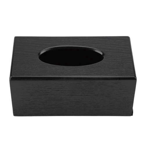2X Tissue Box Wood Rectangular Tissue Box Natural Elegance Wood Tissue Box for Living Room Bedroom Kitchen 1