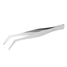 12Pcs Precision Tweezers Stainless Steel Thick Electronics Forceps Eyebrow Tweezers Anti-Skid Makeup Repair Multi Tools