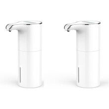 2X Zeepdispenser Automatisch - Touchless USB Oplaadbare Elektrische Zeepdispenser Waterdicht Instelbaar Volume 450Ml