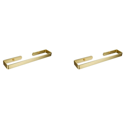 2X Toalheiro Autoadesivo para Banheiro, Barra de Toalha Autoadesiva de 15,5 Polegadas para Banheiro para Cozinha, Ouro
