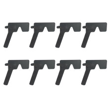 8X Ophtalmique Professionnel Lorgnette 17 Occluseur D'Oeil de Test de Vision En Plastique Noir de Trou D'épingle