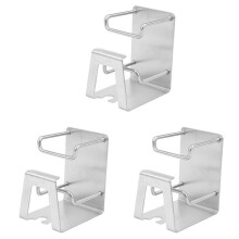 3X Stainless Steel Toothbrush Holder Wall Suction Bathroom Accessories Set Mug Toothbrush Toothpaste Holder