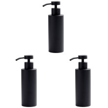 3X Dispensador de Jabón de Manos - Dispensadores de Loción para Encimera de Baño de Plato de Acero Inoxidable, Botella de Jabón de Metal Cepillado
