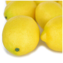 Fake Fruit Home House Kitchen Party Decoration Artificial Lifelike Simulation Yellow Lemon 50Pcs Set