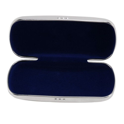 5X Glasses Case, Aluminum Hard Shell Eyeglasses Case Striped Spectacles Box 1