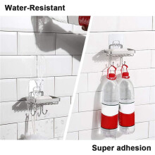 2X Soap Dish Holder for Bathroom with Sponge Hook,Bar Soap Holder for Shower Wall Mounted,Soap Drainer Tray Adhesive
