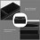 5X PU Tissue Box Remote Control Holder Multifunctional Desktop Organizer Pencil Scissor Container (Black) 6