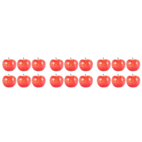 Decorative Artificial  Plastic Fruits Imitation Home Decor 18Pcs Red