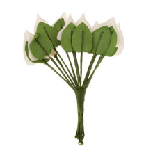 24Pcs Calla Artificial Flower Bouquet Wedding Decoration DIY Wreath Gift White