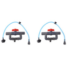 2 Set Agricultural Irrigation Equipment and Plant Orchard Crop Spraying Fertilizer Tube Connector
