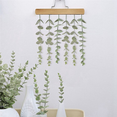 72 Pieces of Eucalyptus Stems Artificial Eucalyptus Leaf Stems True Gray Green Touch Leaf Branches 2