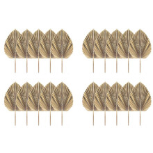 20Pcs Natural Dried Leaves Tropical Dried Fans Boho Dry Leaves Decor for Home Kitchen Wedding