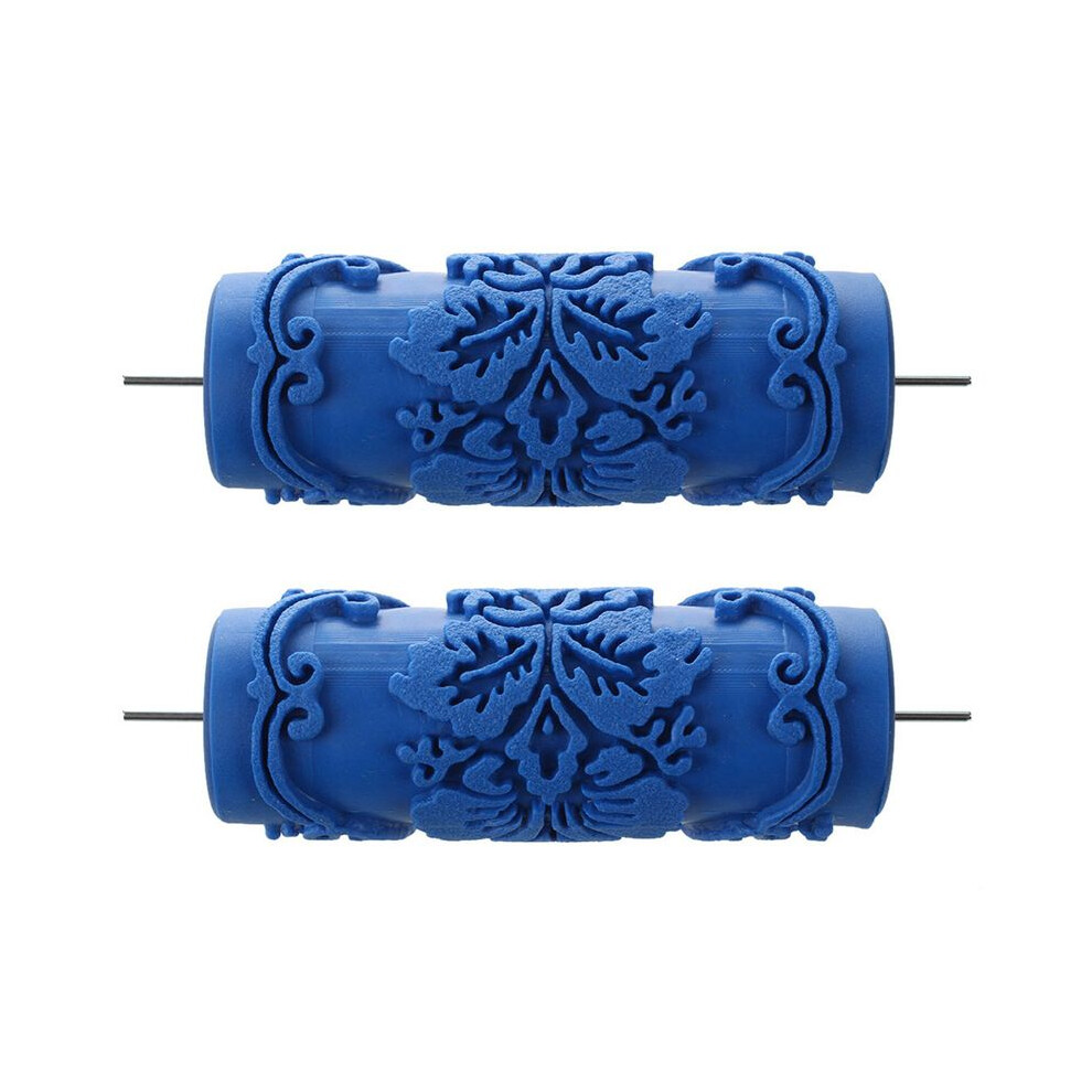 2X Paint Roller With Decorative Motifs For Machine Designs Flowers / 15 Cm 4712980083046