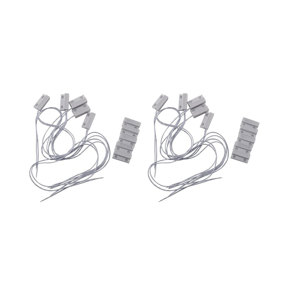 10 Pcs Mc-38 Wired Door Window Sensor Magnetic For Home Alarm System,When Sensor Together,Normally Closed Nc 6033968511855