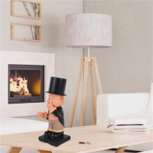 2X Resina A Forma di Maggiordomo Cute Old Boys Statue Decor Supporto per Tessuto Scultura per WC