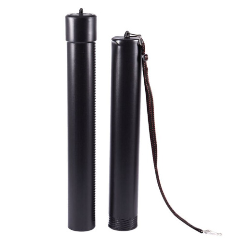 3X Black Plastic Drawing Picture Storage Tube Poster Scroll Holder 2