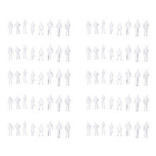 1000PCS Figures 1: 75 Scaled Models Train Building People for Layout
