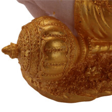 2X Gouden Hanuman Standbeeld Indiase Lord Sculptuur India Beeldje Collectie Idol Murti Pooja Sculptuur voor Decor Ornament