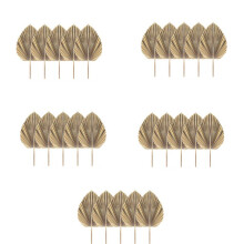 25Pcs Natural Dried Leaves Tropical Dried Fans Boho Dry Leaves Decor for Home Kitchen Wedding