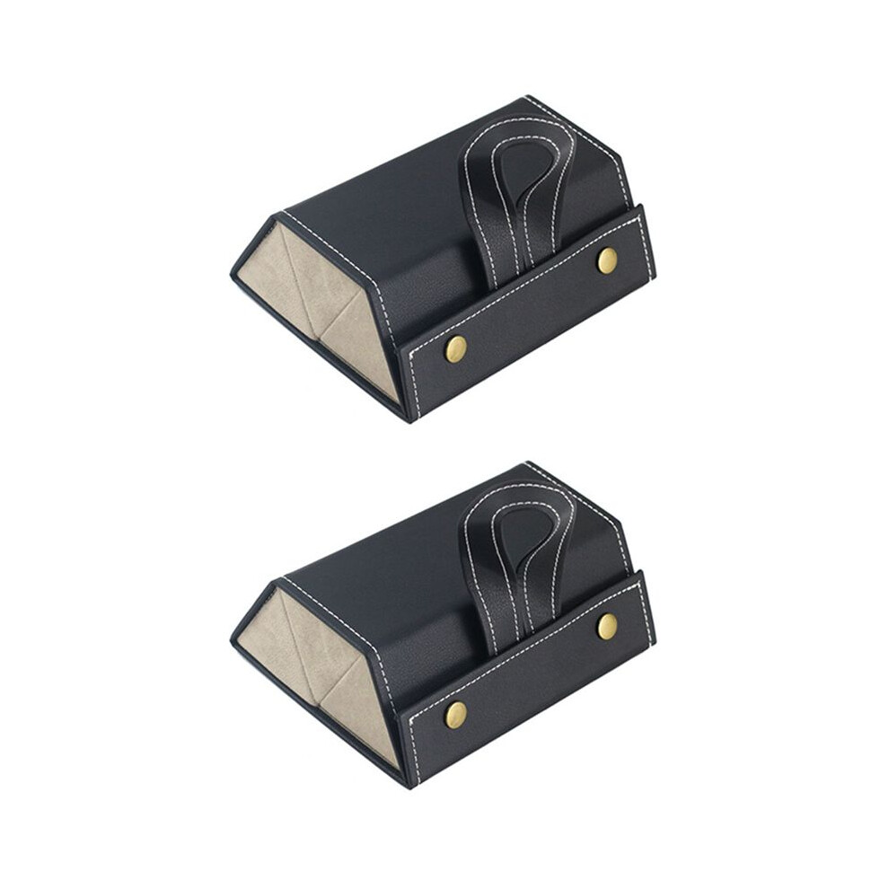 2X Sunglasses Organizer 3 Slots Travel Glasses Case Multiple Pairs Eyeglasses Storage Box Hanging Eyewear Holder