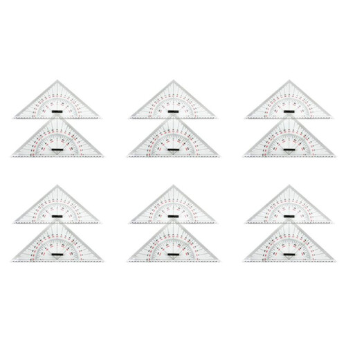 12X Chart Drawing Triangle Ruler for Ship Drawing 300mm Large-Scale Triangle Ruler