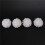 120 Pcs Carnations  Artificial Flower Silk Spherical Heads Wedding Decor White 6