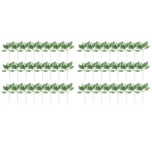 48 Pcs Artificial Flocked Lambs Ear Greenery Stems Faux Lambs Ear Stems Lamb's Ear Faux Greenery Decor Artificial