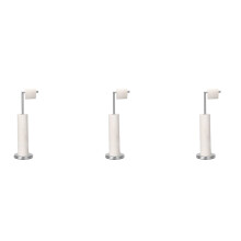 3X Toilet Paper Holder, Free Standing Toilet Paper Holder Stand with Reserve for 4 Spare Rolls, Sturdy Base