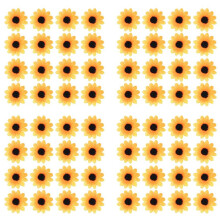 400 PZ Artificiale Girasole Little Daisy Gerbera Capolini per la Decorazione Della Festa Nuziale (Yellowandcoffee)