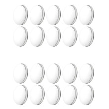 20PCS Magnetic Curtain Weights Drapery Weights Magnet Shower Curtain Weights Bottom for Tablecloth Curtain,White