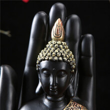 2X Thai Buddha in the  Statue Figurine,Zen Buddha Sculpture-Indoor/Outdoor Decor for Garden,Patio,Porch Yard Decor