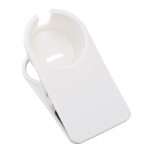 Plastic bekerhouderclip voor naast het bureau