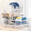 2 Tier Dish Drainer Rack with Drip Tray Kitchen UK 3
